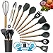 Kitchen Utensil Set, Silicone Cooking utensil set, Kitchen Gadgets utensil set for nonstick cookware, Kitchen Set Kitchen Utensils Turner Tongs Spatula Spoon 100% BPA Free Non-Toxic Cooking utensils