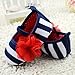 Weixinbuy Toddler Girl's Stripes Soft Elastic Party Crib Shoes