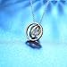 J.Rosée Necklaces, Engraved Dream Pendant Necklace with 925 Sterling Silver and 3A Cubic Zirconia, 18