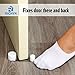 Door Stopper – Universal & usefull Stainless Steel Doorstop for All sufaces - Set of 2 Double Interior Decorative Door Stop – for Home, Office, Garage, Patio – White by Richyn
