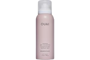 OUAI Super Travel Size Dry Shampoo - Volumizing Dry Shampoo - Absorbs Oil, Dirt & Sweat - Blends Seamlessly into Hair with Zero Residue & Enriched with a Long-Lasting Scent - Melrose Place (2 oz)