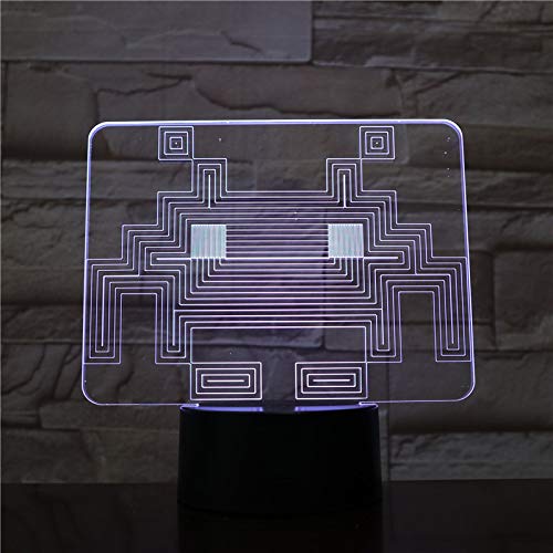 WoloShop LED Space Invader Colour Changing USB Night Light