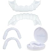 2 Pcs Fake Tooth, Temporarily Fix Your Teeth Instant Smile Moldable Thermal Fitting Beads Adjust to Fit Your Teeth Replace a 