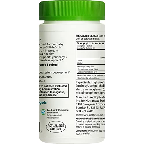 Rainbow Light Prenatal Vitamin, Omega3 Fatty Acids & Prenatal DHA