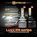 [Upgraded] Luxx ES Series - 80W All-in-One 360 Degrees Kit - Cool White 6000K 6K - Headlights Low and High Beam - 9,000 lm - H10/9140/9145