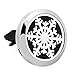 【2Pack】BRIGHTSHOW Car Fragrance Diffuser Vent Clip Car Air Freshener Perfume Clamp Aromatherapy Essential Oil Diffuser Stainless Steel Locket with Vent Clip and 10 Oil Refill Pads