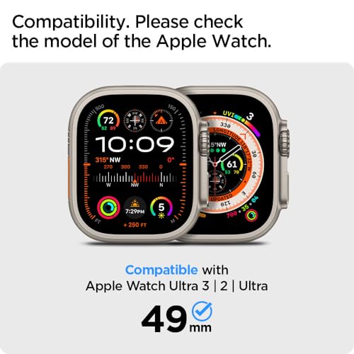 Spigen Rugged Armor Pro for Apple Watch Ultra 3/2/1 49mm Case with Band