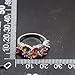 Gemstone Ring Morganite Garnet Amethyst Peridot 925 Silver Band for Women, Girl (8)