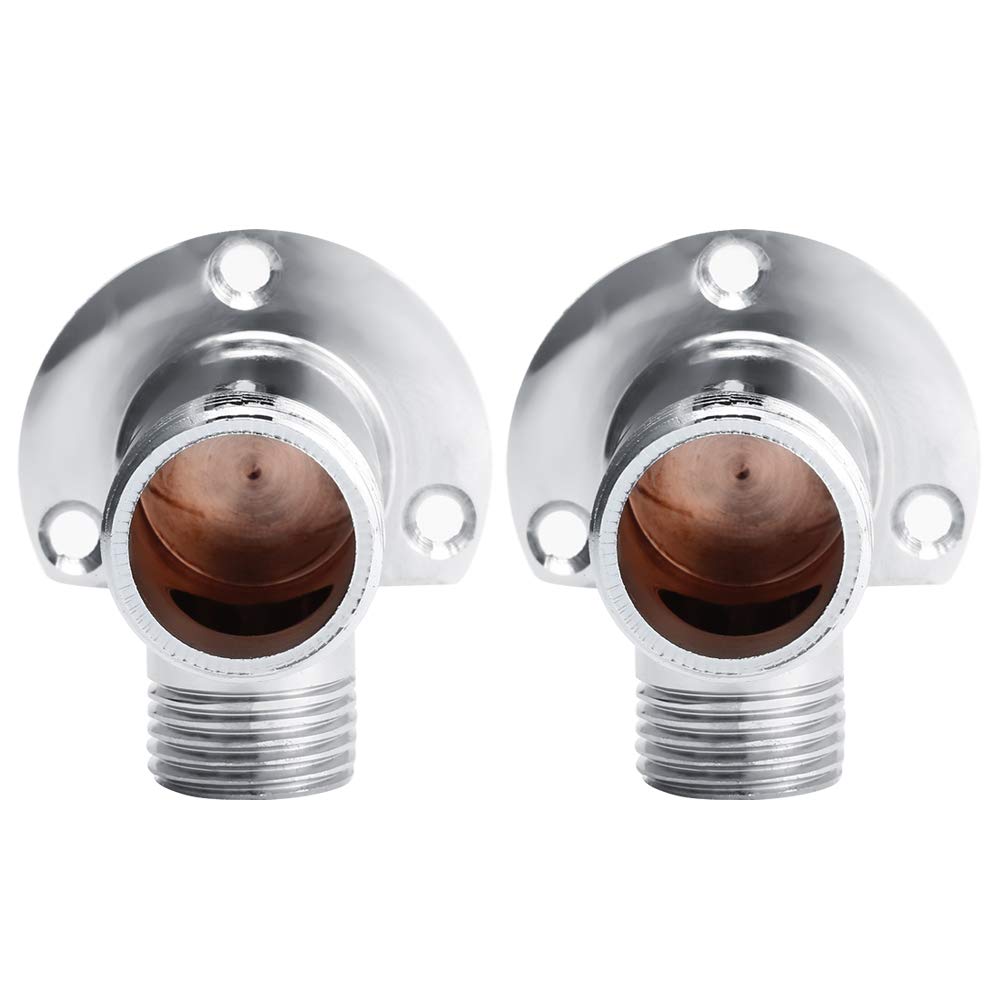 JUMZ Shower Head Adapter, Brass Strudy G1/2 Inlet Thread G3/4 Outlet Thread Shower Arm Holder Wall Mounted for Bathroom for Toilet