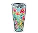 Tervis 1261343 Watercolor Wildflowers Stainless Steel Tumbler with Clear and Black Hammer Lid 30oz, Silver