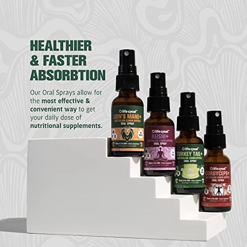 LIFE CYKEL Lion's Mane Mushroom Oral Spray With Lemon Myrtle Brain