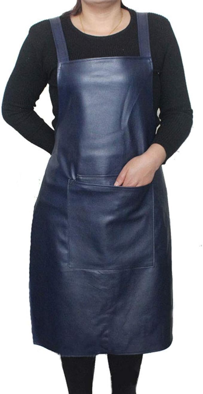 Baanfly 2x Wasserdichte Lederschürze Mit Ärmeln - Öl & Chemikalien Beständig