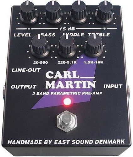 Carl Martin 3 Band Parametric Pre-Amp Pedal High Quality EQ For Use With Acoustic Guitar Violin