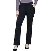 Marycrafts Women's Pull On Stretch Yoga Straight Dress Work Pants 29" /31"/33"