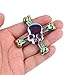 Fidget Spinner Skull Finger Spinner EDC Hand Spinner with Ultra Fast Ceramic Bearing, Small Size Anxiety Relief Finger Relief Toys for Kids & Adults (Multi-Color)