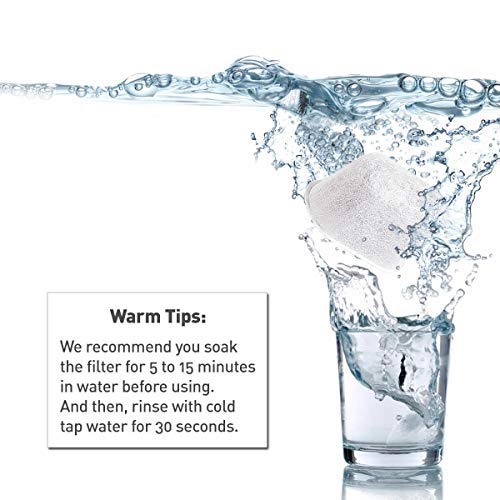 PUREUP Compatible with Cuisinart Coffee Filter Replacement Charcoal Water Filters 12pack