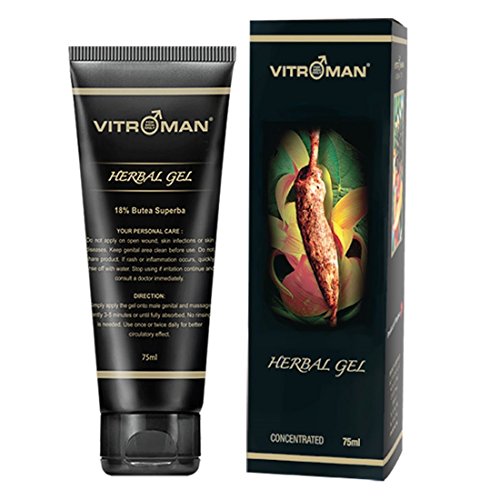 VITROMAN Herbal Gel, 75ml, Butea Superba, Thai herbs, penis enlargement cream, thickening cream