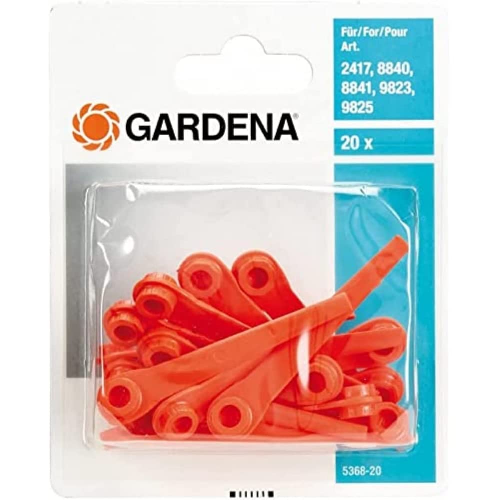 Gardena Blade RotorCut: Blade for Lawn Trimmers and Battery Trimmer, Plastic Knives, Easily able, 20 (5368-20)