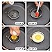 Stainless Steel Egg Frying Ring Mold Round Egg Rings For Cooking, Egg Cooker Rings with Free Oven Glove and Silicone Brush(2 Sizes, 4 Packs)