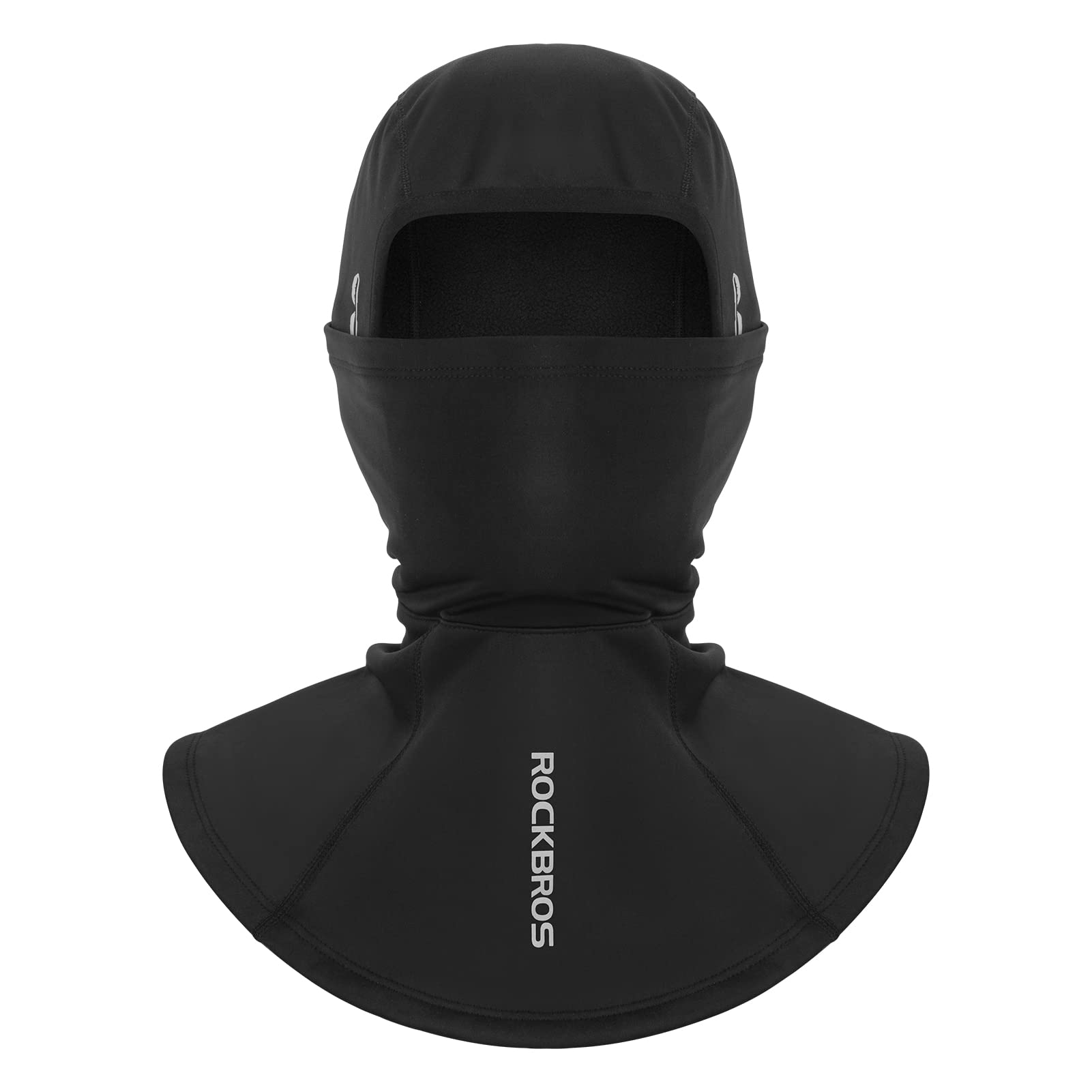 ROCKBROS Balaclava Neck Warmer Windproof Face Cover with Glasses Holes Head Breathable Headgear Fits Under Helmet Designed for Autumn and Winter Liner Ski Mask Outdoor Sports Unisex, Black, S, YPP046