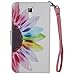 BLU Studio 6.0 HD Case, SOGA PU Leather Magnetic Flip Design Wallet Case for BLU Studio 6.0 HD D650 - Colorful Sun Flower