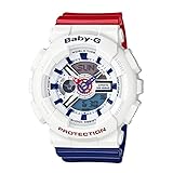 G-Shock Women's BA-110TR-7ACR White/Red/Blue Watch