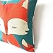 FUNHOM Linen Cotton Fox Pillow Covers Animal Cartoon Cushion Cover Home Decoration Pillow Thick Pillowcase Sofa Cushions Covers