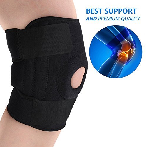 Knee Brace Support - Breathable Sports Knee Support, Neoprene Patella Knee Sleeve for Sports, Arthritis, ACL, Relieves Pain