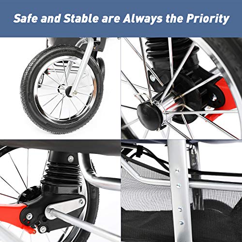 lazy buddy dog stroller rubber wheels stroller