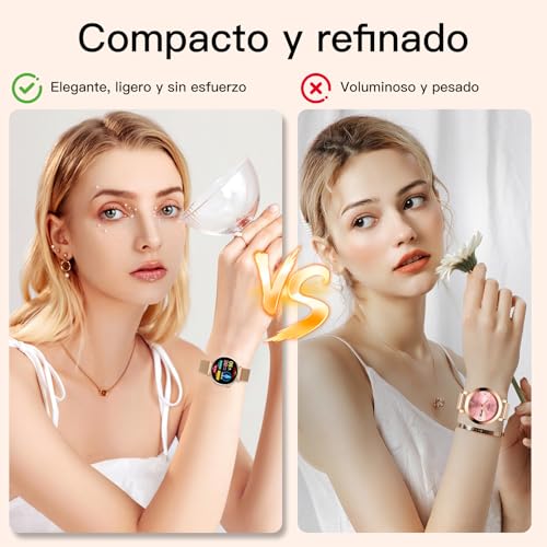 2026 AI-GPT Women's Smart Watch with ECG/HRV/IMC, 1.32" AMOLED Round Screen Smartwatch with Bluetooth Calls/24H Heart Rate Monitor/SpO2/Female Function/IP68/SOS/100+ Sports for Android/iOS