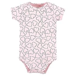 Hudson Baby Unisex Baby Cotton Bodysuits, Girl