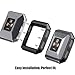 bayite Tup Case Compatible Fitbit Ionic, Rugged Protector Cover Protective Frame Shock Resistant Shell, Black/White