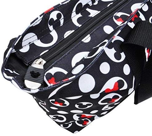 Disney Tote Mickey & Minnie Mouse Icon Polka Dot Print Travel Bag Black 3 Disney Tote Mickey & Minnie Mouse Icon Polka Dot Print Travel Bag Black