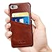 iPhone 7 Case, Benuo [Card Slot Vintage Series] [Genuine Leather] Soft Leather Case [2 Card Slots], Ultra Slim Leather Case Back Cover for Regular iPhone 7 / Special Edition (Brown)