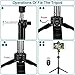 Alfort Bluetooth Selfie Stick, Extendable Selfie Stick Tripods 2-in-1 Monopod with Wireless Remote Shutter for iPhone X/8/8P/7/7P/6s/6P/5S, Galaxy S5/S6/S7/S8, Google, Huawei and More(Black)