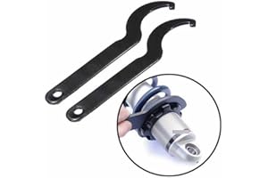H-YEEU 2Pcs Universal Motorcycle Shock Absorber Pre Load Spanner Wrench Tool Fit for Honda Kawasaki Yamaha ATV Snowmobile Dirt Bike Motocross