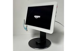 ATOPHK Made for Amazon Echo Hub Tilt Stand, 360° Rotatable Aluminum Table Stand for Echo Hub 8”, Adjustable Swivel Holder with Non-Slip Base, Compatible with Echo Hub (Black)