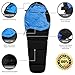 Sleeping Bag - Mummy Style, Waterproof, Portable, Lightweight 3-Season Outdoor Sleep Bag – Ideal For Camping, Hiking, Traveling, Backpacking, Men, Women, Kids - Heavy-Duty Ultralight Compression Sack