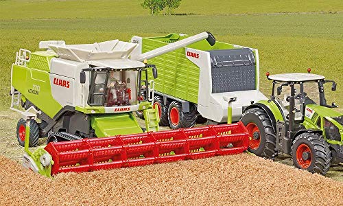 siku 4258, Claas Lexion Mähdrescher, 1:32, Metall/Kunststoff, Grün, Abnehmbares Mähwerk mit passendem Anhänger, Viele… – Bild 7