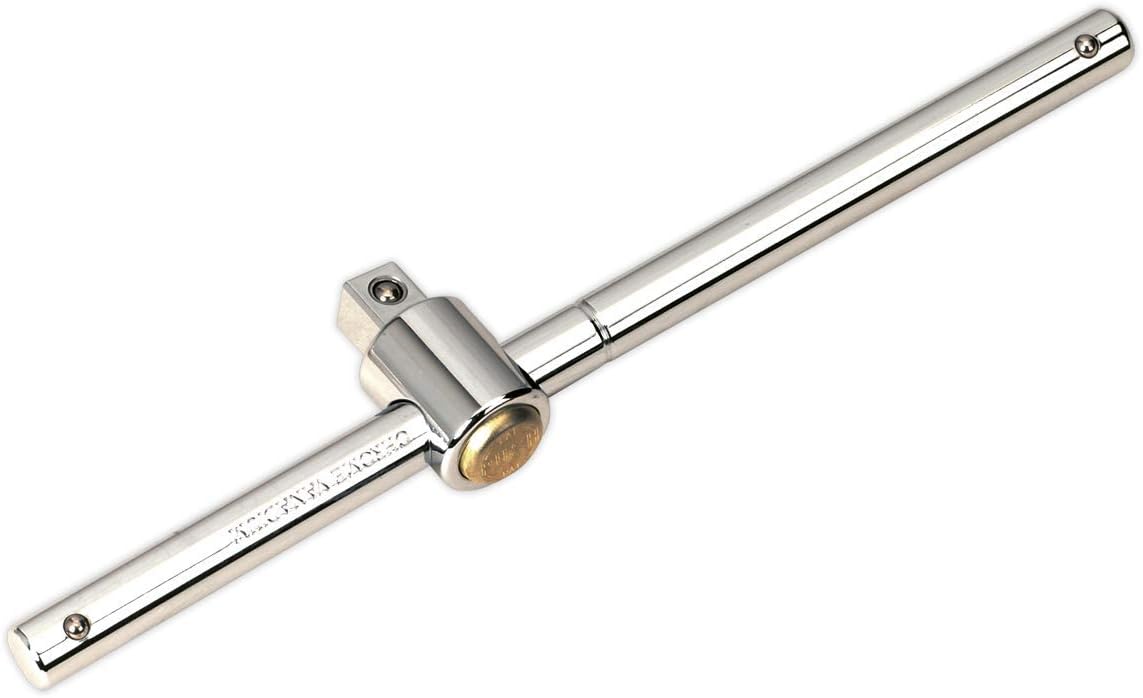 Sealey Ak6378 Locking Sliding T-Bar 250Mm 1/2Sq Drive, Silver