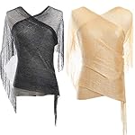 2-Pack Wedding Scarf Shawl for Women Glitter Shawl and Wrap for Evening Dresses 2-Pack Wedding Scarf Shawl for Women Glitter Shawl and Wrap for Evening Dresses