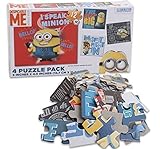 Universal Studios Minions- 4 Puzzle Pack (4 X 12) - I Speak Minion