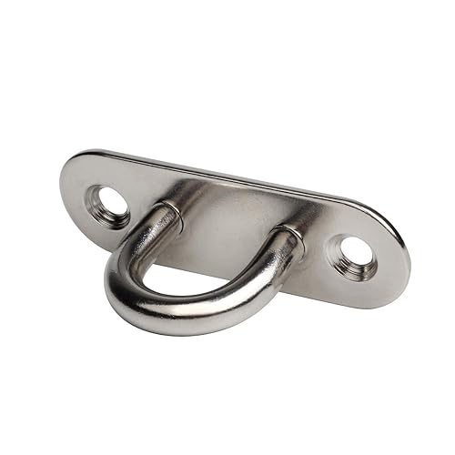 M5 Ceiling Hook Pad Eye Plate 304 Stainless Steel Wall Mount Hook Heavy Duty