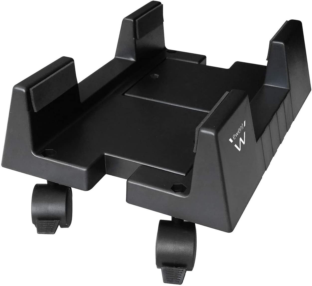Desktop Computer Support, Mobile PC Case Support - ABS, with 4 Casters and Adjustable Base