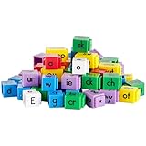hand2mind Reading Rods Letter Patterns, Create Sight Words with Alphabet Blocks for Kids, CVC Word Builders Linking Cubes, Mo