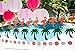 Bobee Pink Flamingo Party Decorations, 7-Foot Paper Garland, 6