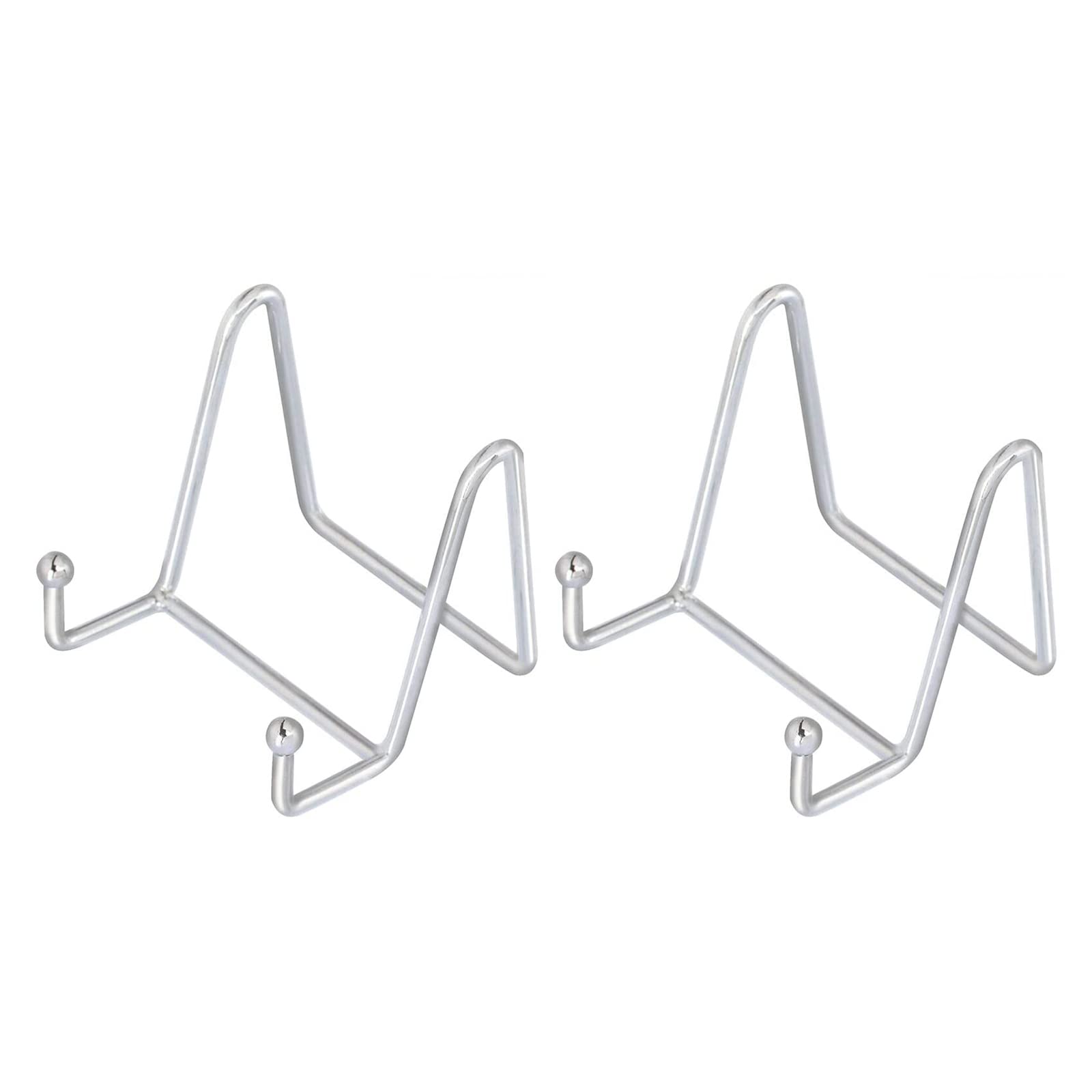 HCHLQLZ Silver Decorative plate stand Holder Picture Frame stand Easel Display stand