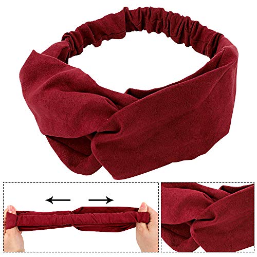 image for SGHUO 16 Packs Headbands for Women's Hair, Floral Bandeau Hair Band, C