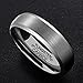 Tungsten Men ring Wedding Engagement 6mm Comfort Fit Brushed Beveled Edges Size 6-13
