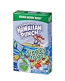 Hawaiian Punch Singles To Go Powder Packets, Water Drink Mix, Green Berry Rush, 96 Single Servings (Pack of 12)